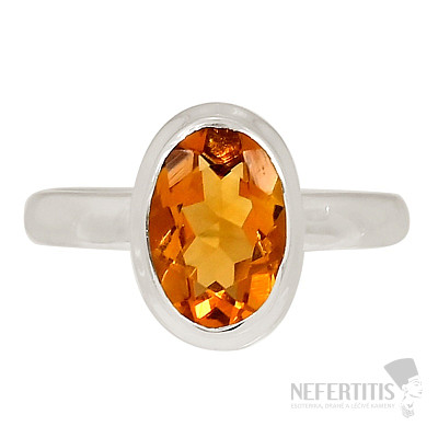 Ring mit Citrinschliff, Silber Ag 925 R1413