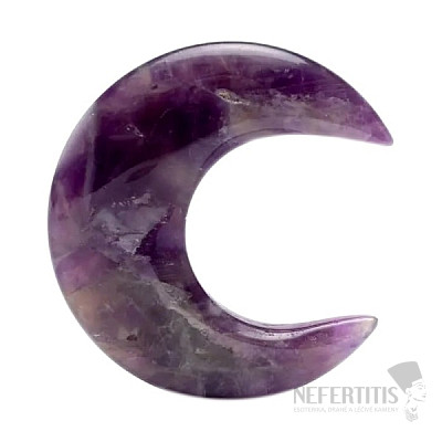 Amethyst in Form einer Monddekoration