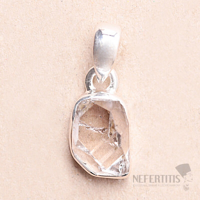 Herkimer diamant přívěsek stříbro Ag 925 LOT143