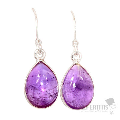 Amethyst earrings silver Ag 925 E1433
