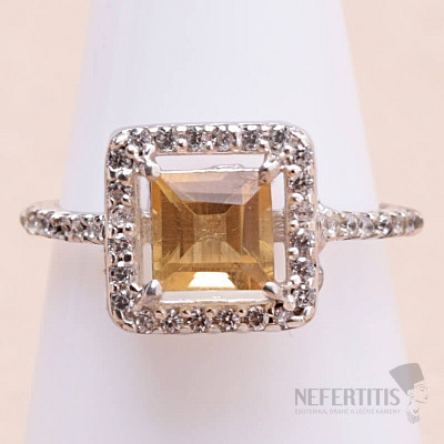 Ring mit Citrinschliff, Silber Ag 925 KO144