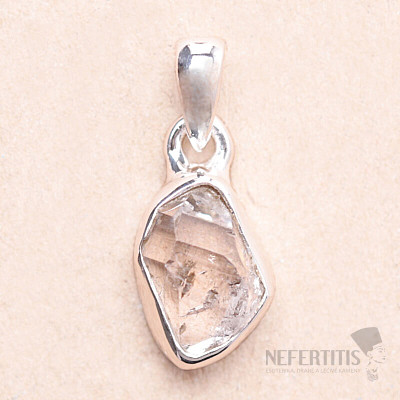 Herkimer diamant přívěsek stříbro Ag 925 LOT146