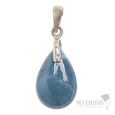 Blue opal pendant silver Ag 925 no. 15