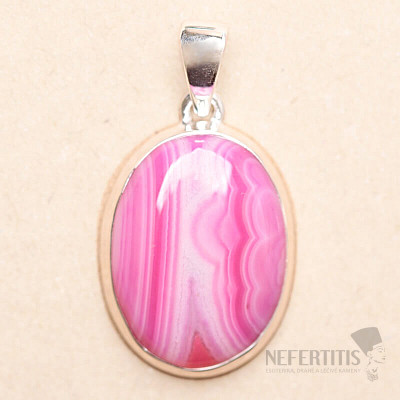 Agate Botswana pendant silver Ag 925 P1546