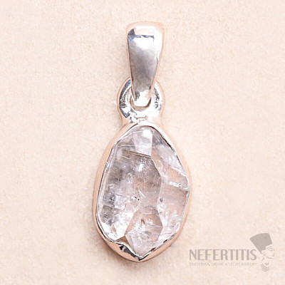 Herkimer diamant přívěsek stříbro Ag 925 LOT157