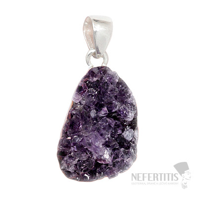 Amethyst druse pendant silver Ag 925 P1578
