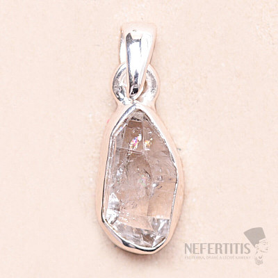 Herkimer diamant prívesok striebro Ag 925 LOT160