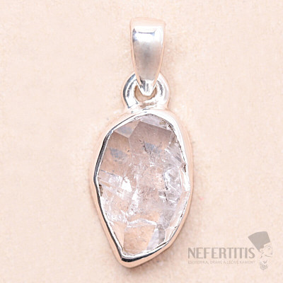 Herkimer diamond pendant silver Ag 925 LOT161