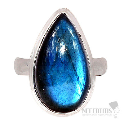 Labradorit-Regenbogenring Silber Ag 925 R1617