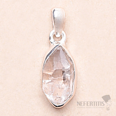 Herkimer diamant přívěsek stříbro Ag 925 LOT162