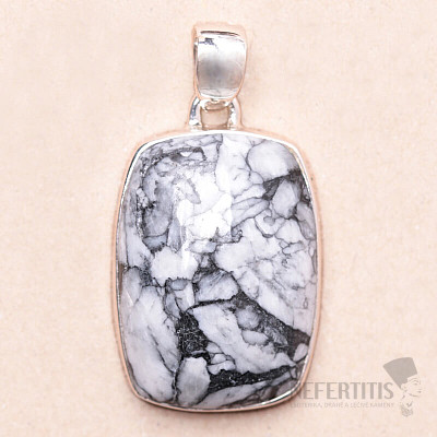 Pinolith-Anhänger Silber Ag 925 P163