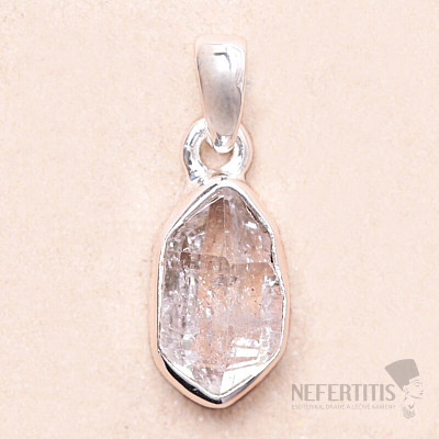 Herkimer diamant přívěsek stříbro Ag 925 LOT164