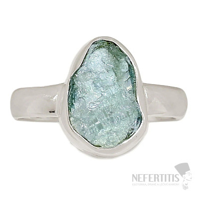 Aquamarin Rohring Silber Ag 925 R1656