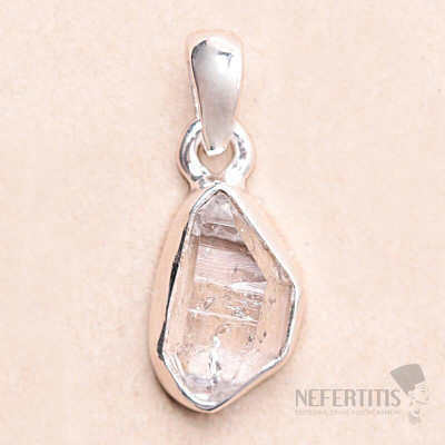 Herkimer diamant prívesok striebro Ag 925 LOT171