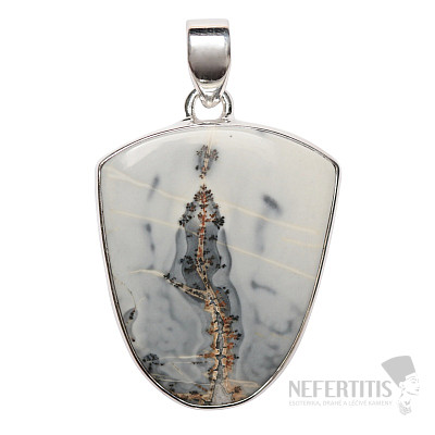 Jaspis indonéský Malingano přívěsek stříbro Ag 925 P173