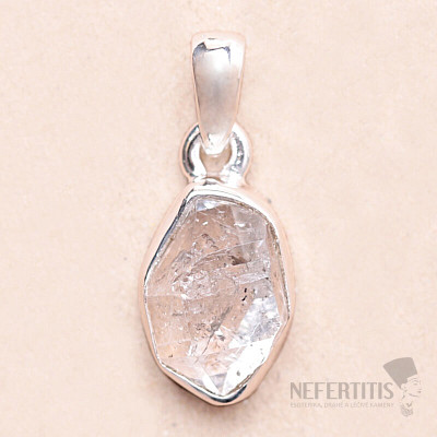 Herkimer diamant přívěsek stříbro Ag 925 LOT174