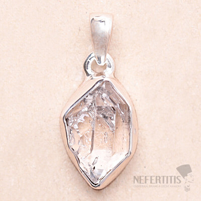 Herkimer diamant přívěsek stříbro Ag 925 LOT176