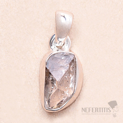 Herkimer diamant přívěsek stříbro Ag 925 LOT177