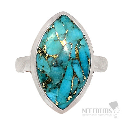 Turquoise blue ring silver Ag 925 R1779