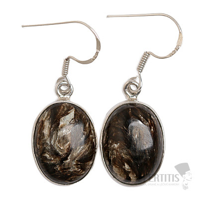 Seraphinite gold earrings silver Ag 925 E18
