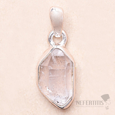 Herkimer diamant přívěsek stříbro Ag 925 LOT180