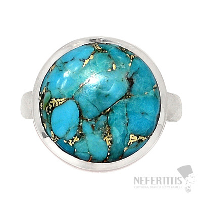 Turquoise blue ring silver Ag 925 R1801