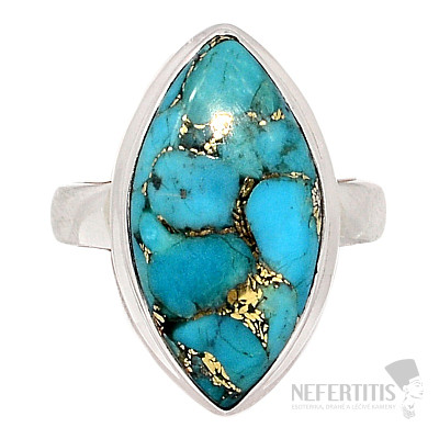 Turquoise blue ring silver Ag 925 R1806