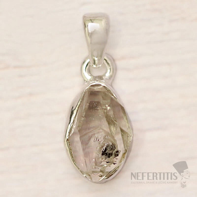 Herkimer diamant přívěsek stříbro Ag 925 LOT183
