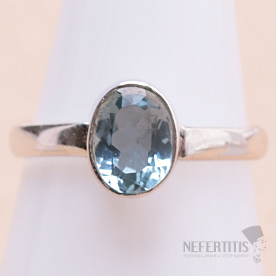 Topaz blue ring silver Ag 925 KO185