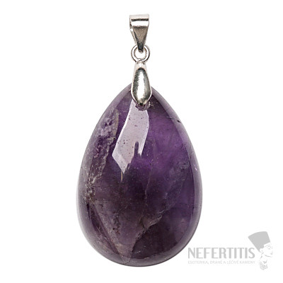 Ametyst přívěsek stříbro Ag 925 č. 19