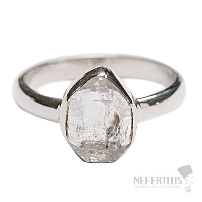 Herkimer Diamantring Silber Ag 925 R19