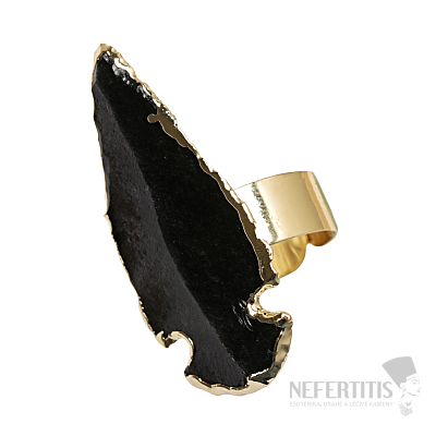 Obsidian Witch Ring Protection No. 2