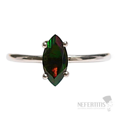 Black Ethiopian Opal Cut Ring Silver Ag 925 LOT2