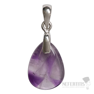 Amethyst-Trapiche-Anhänger, Silber Ag 925 Nr. 2