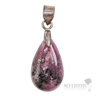 Ruby pendant silver Ag 925 no. 2