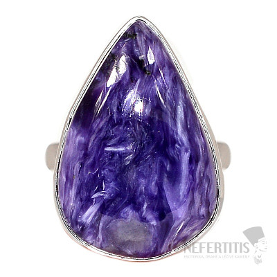 Čaroit prsteň striebro Ag 925 R20