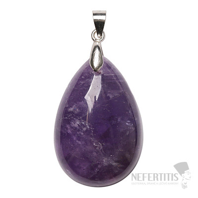 Ametyst přívěsek stříbro Ag 925 č. 20