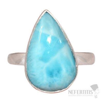 Larimar prsten stříbro Ag 925 R20