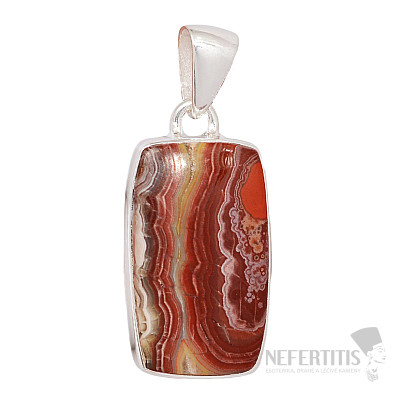 Agate lacy Laguna Lace pendant silver Ag 925 P2052