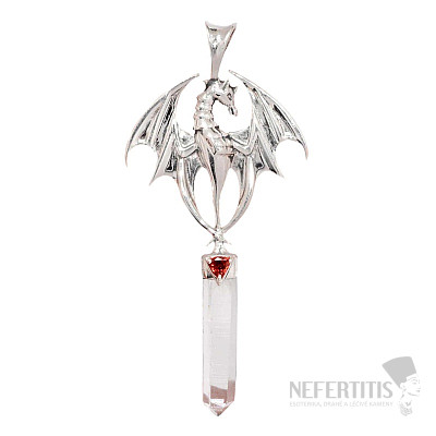 Designový přívěsek křišťál stříbro Ag 925 P2052