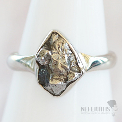 Meteorite Campo del Cielo ring silver Ag 925 R2054