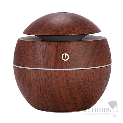 Aroma diffuser KOULE dark wood decor
