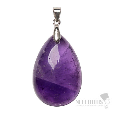 Ametyst přívěsek stříbro Ag 925 č. 21