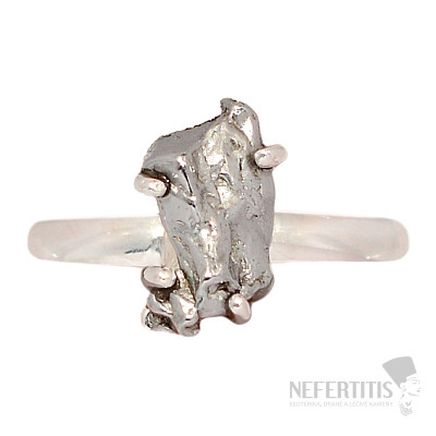 Meteorite Campo del Cielo ring silver Ag 925 R2117
