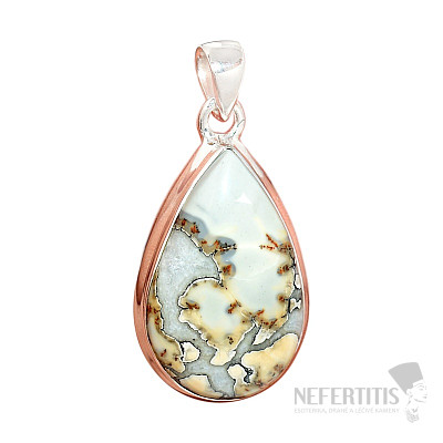 Indonesian Maligano jasper pendant silver Ag 925 P214