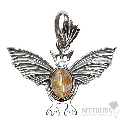 Designer pendant sagenite silver Ag 925 P2143