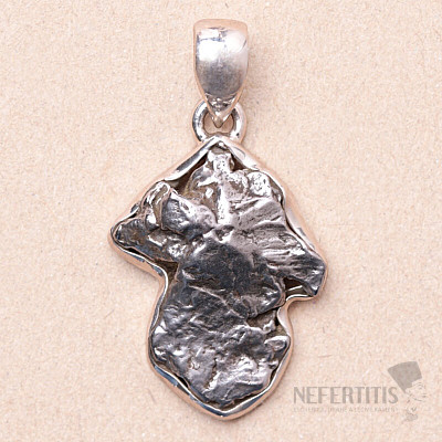 Meteorit Campo del Cielo přívěsek stříbro Ag 925 P2179