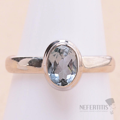 Topas blauer Ring Silber Ag 925 KO218