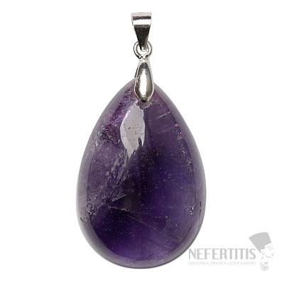 Ametyst přívěsek stříbro Ag 925 č. 22