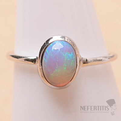 Opál etiópsky prsteň striebro Ag 925 R2273